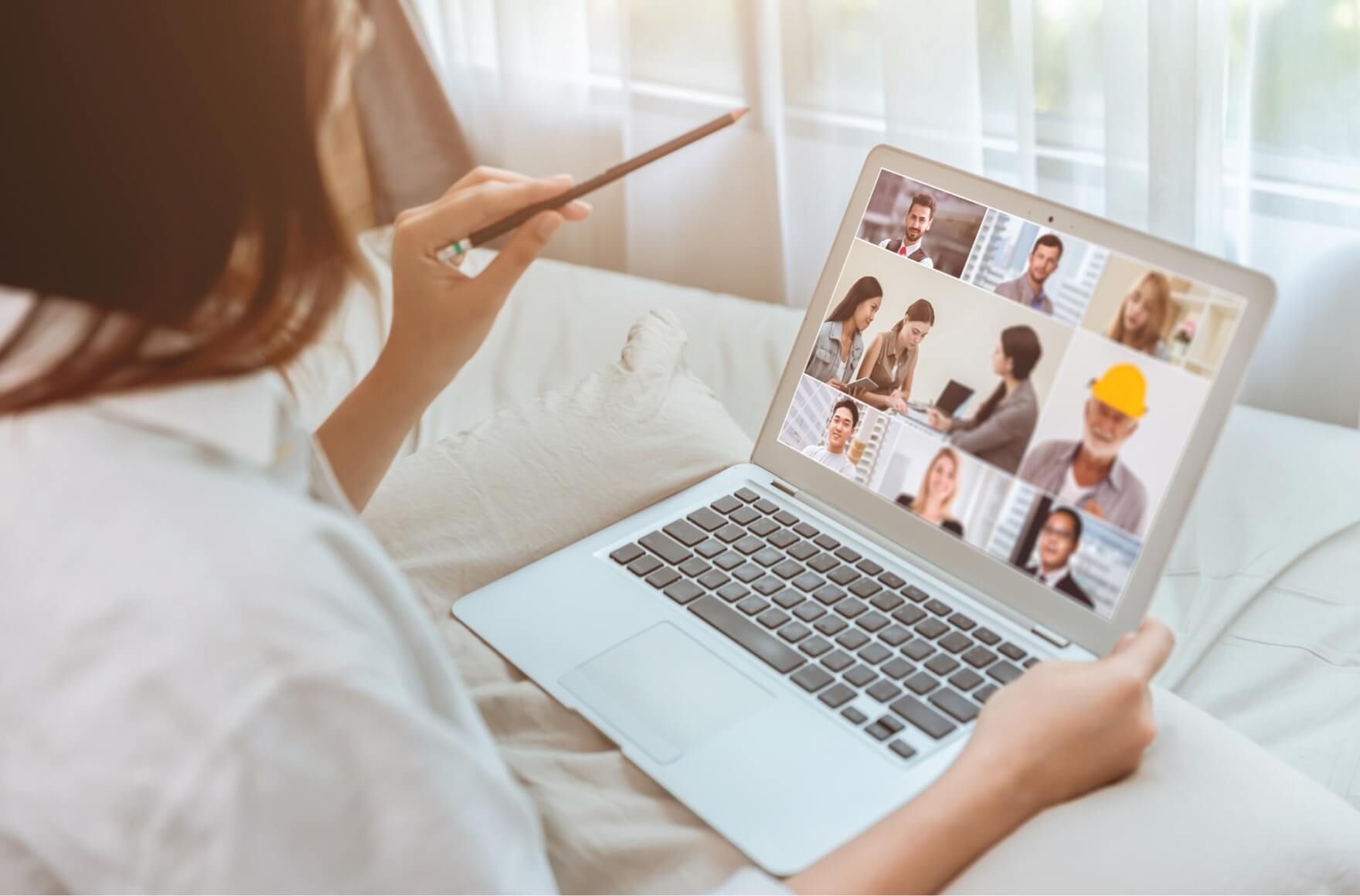 Online team meeting